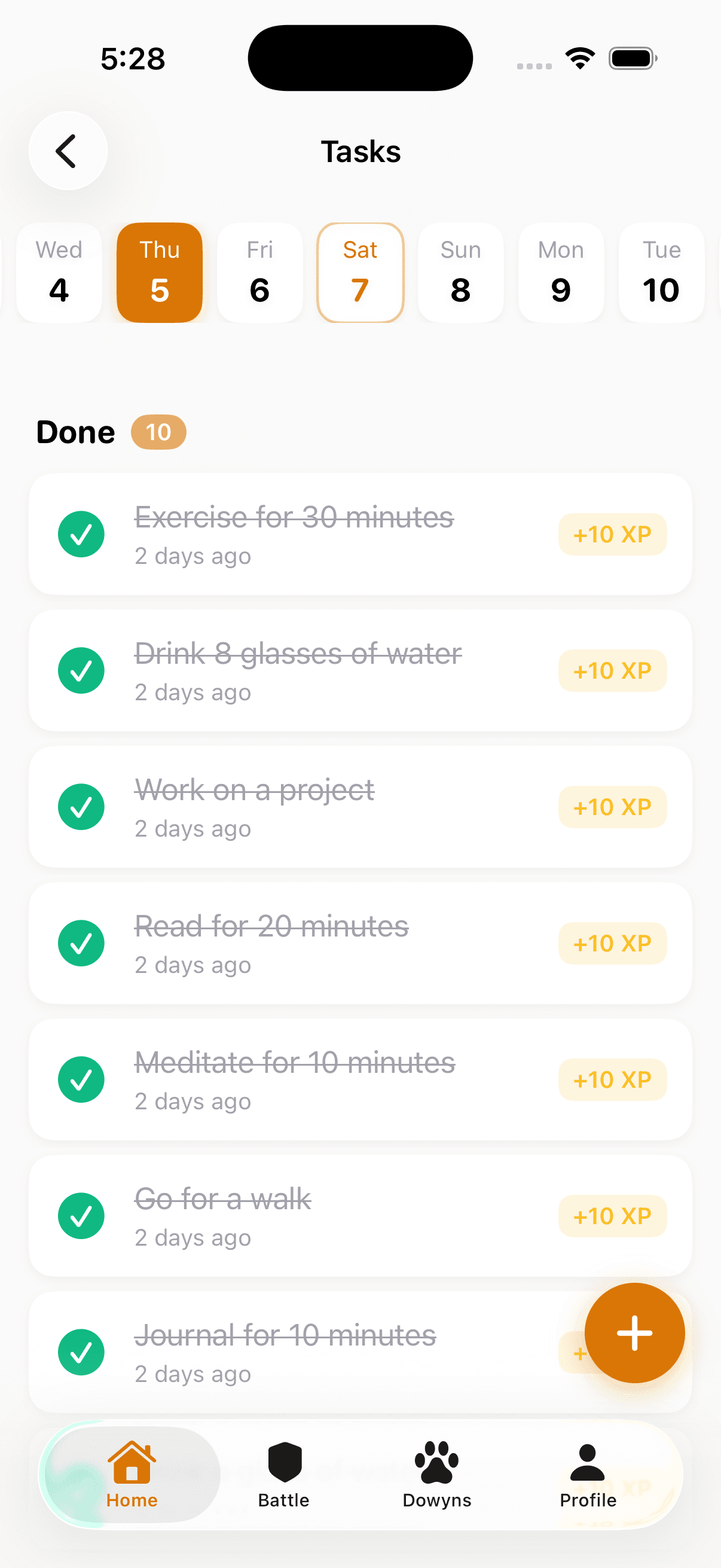 Complete them & earn XP